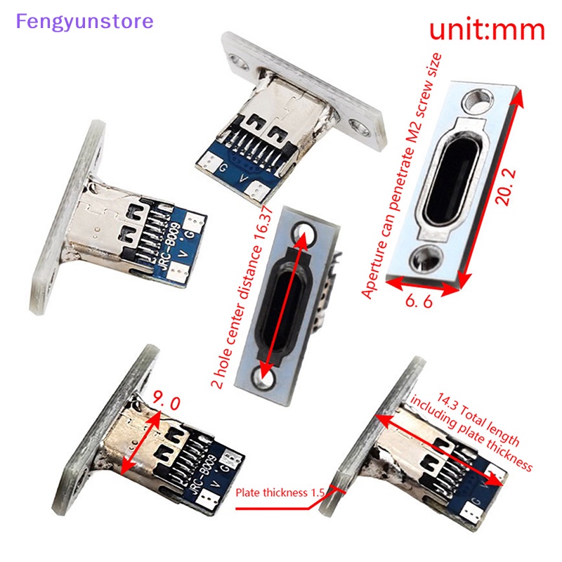 Đầu Nối Cổng Sạc USB Type C 2Pin 2P 4P Chống Nước Tiện Dụng