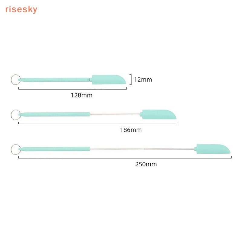 Bộ Muỗng Silicone Mini Có Thể Thu Gọn Dùng Để Múc Mứt