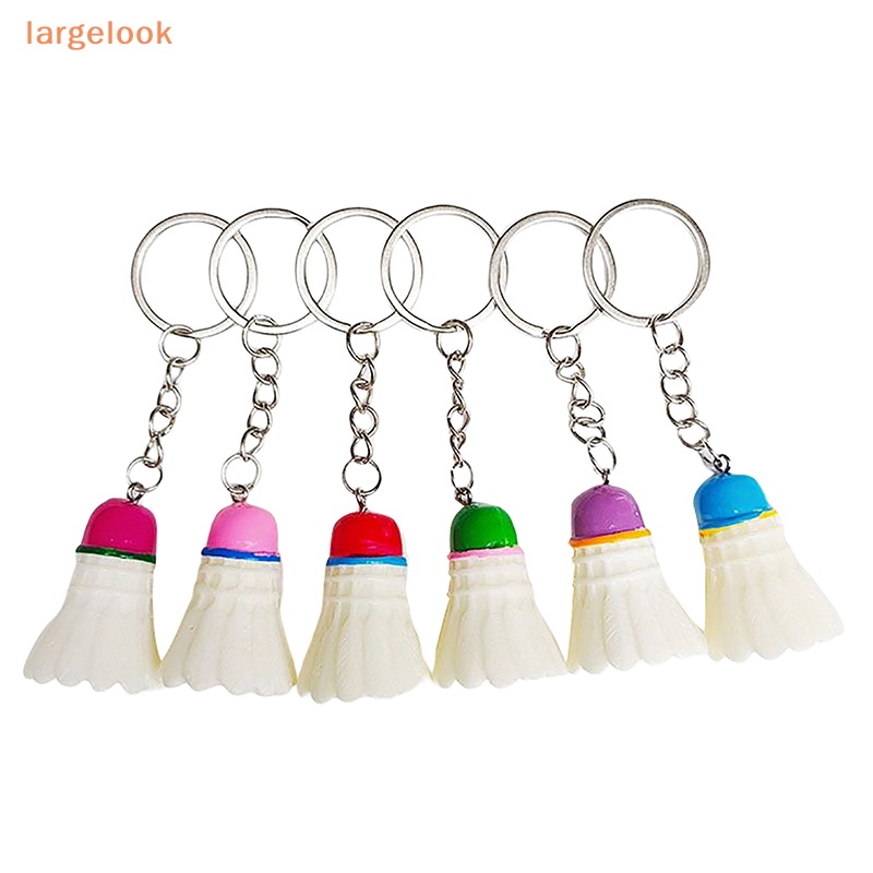 Móc Khóa Quả Cầu Lông Mini Bằng Nhựa PVC Dễ Thương Giá Đỡ