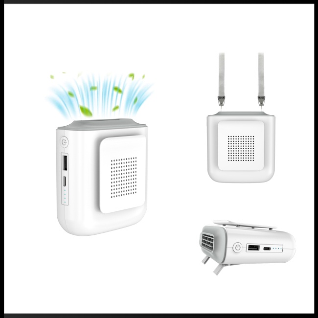 Quạt Làm Mát Đeo Cổ Di Động Có Thể Sạc Lại Cho Hoạt Động Ngoài Trời