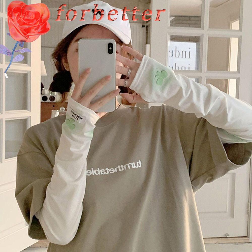 Vỏ Bọc Cánh Tay Chống Nắng Co Giãn In Họa Tiết Hoa Dành Cho Nữ