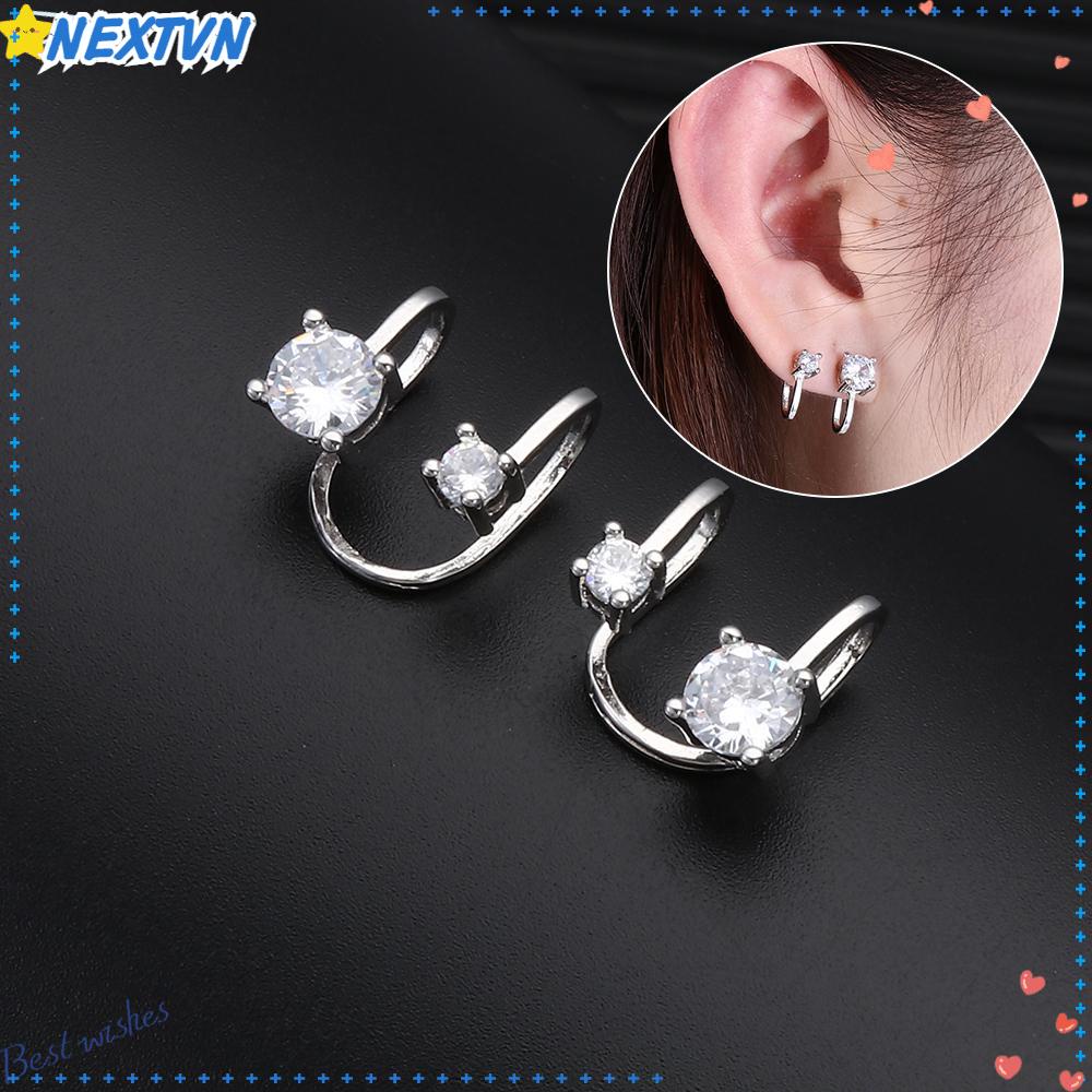 Khuyên Kẹp Vành Tai Không Xỏ Lỗ Thiết Kế Mới Thời Trang Cho Nam Và Nữ