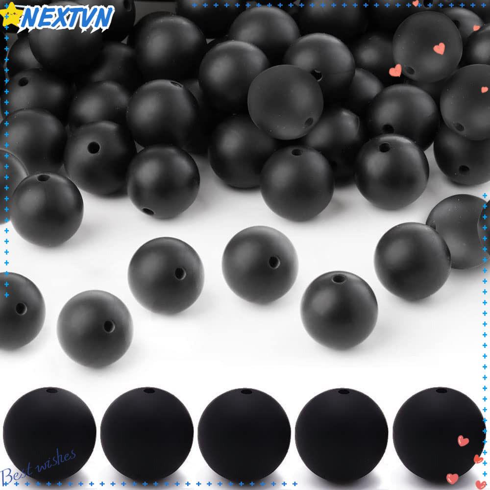 Bộ 60 Hạt Silicone Xâu Chuỗi Làm Trang Sức