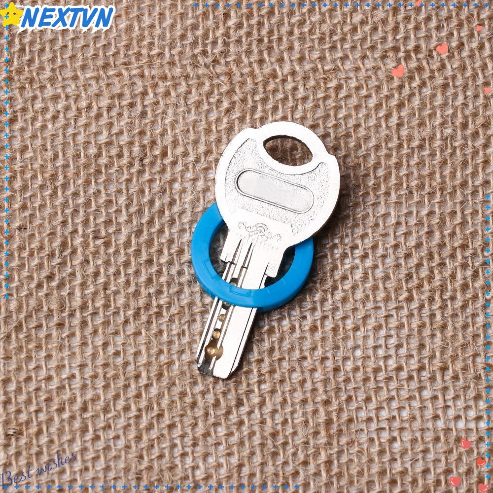 Set 8 Vỏ Silicone Rỗng Bọc Chìa Khóa Màu Sắc Ngẫu Nhiên