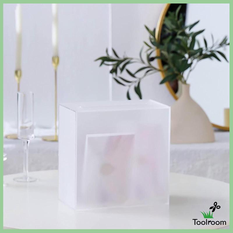Hộp Đựng Thẻ Bằng Acrylic Trong Suốt Dùng Làm Quà Tặng Sinh Nhật / Cô Dâu Trong Ngày Kỷ