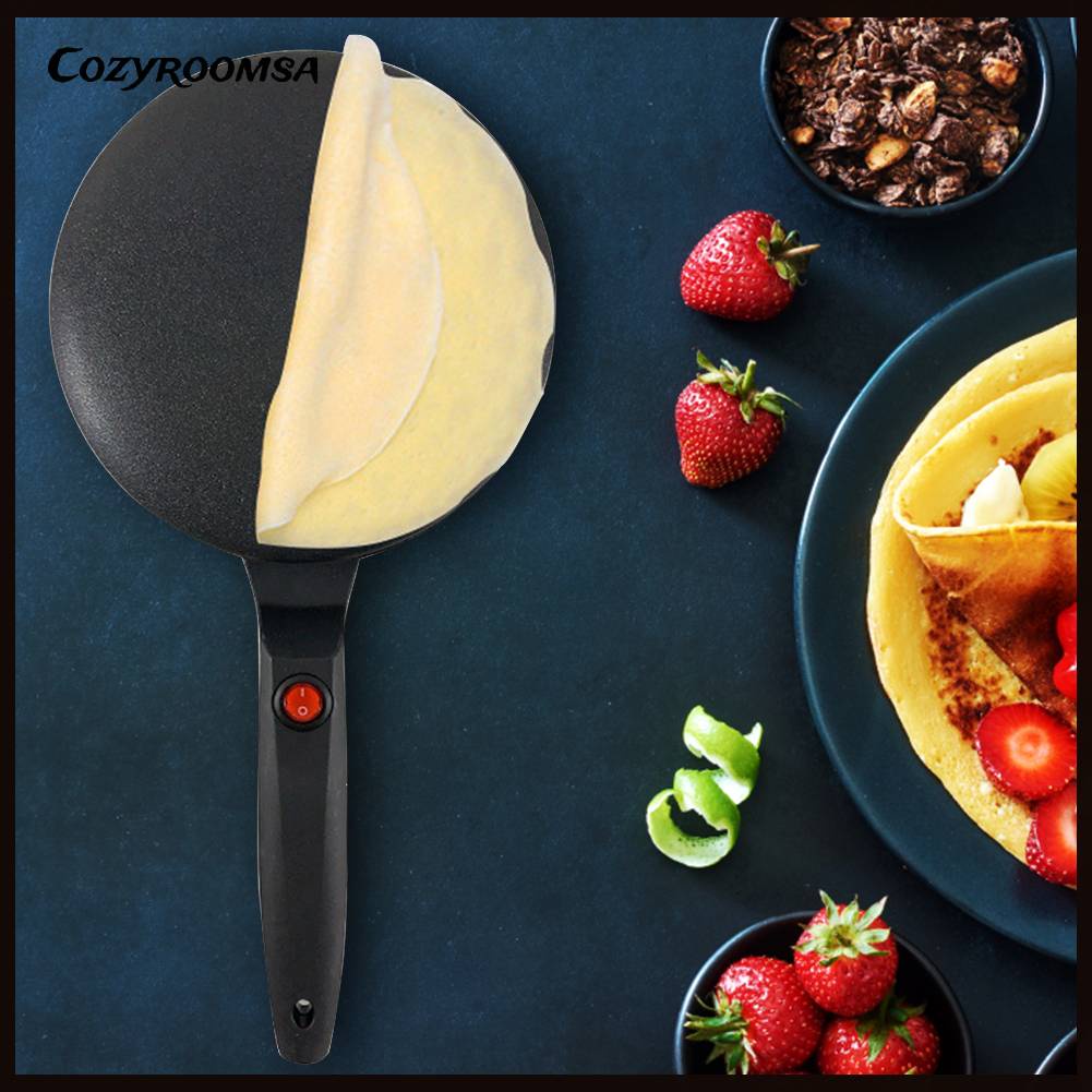 Máy Làm Bánh Crepe Bằng Điện Có Tay Cầm Thoải Mái Tiện Dụng Cho Nhà Bếp