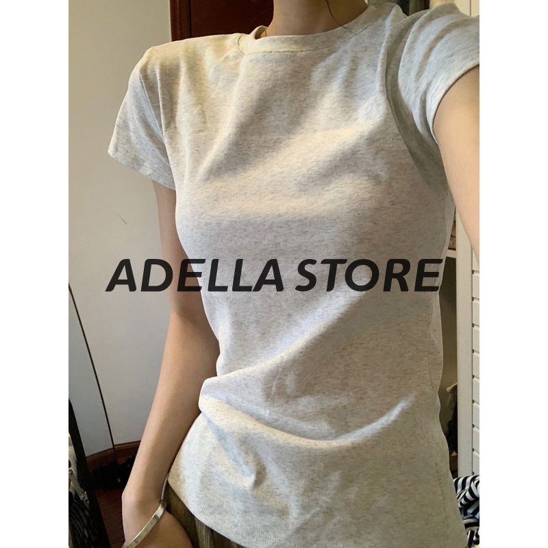 Áo thun croptop KEYADAI A29J1GU tay ngắn phong cách Hàn Quốc