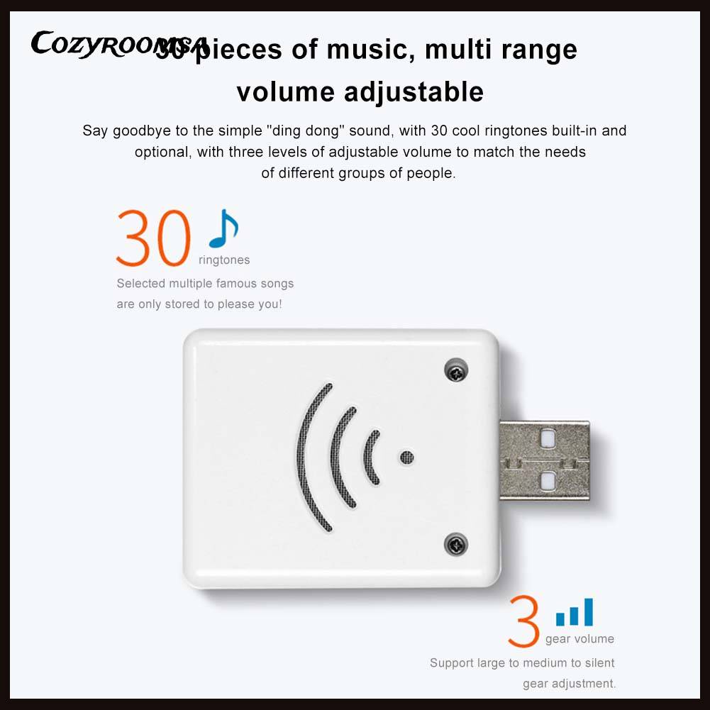 Chuông Cửa Thông Minh 30 Âm Nhạc Kèm Điều Khiển Từ Xa