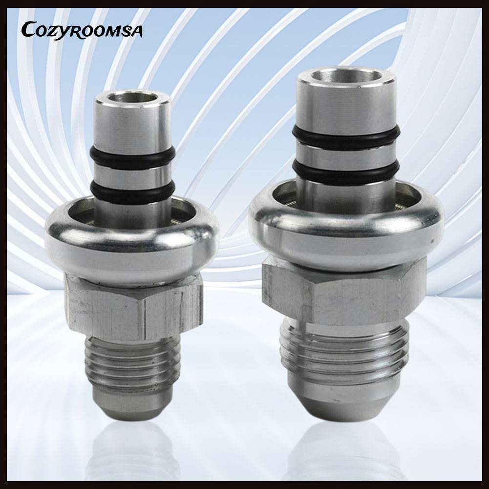 Set 2 Đầu Nối Đường Ray Nhiên Liệu AN6 AN8 Cho 1986-1998 Mustang Billet