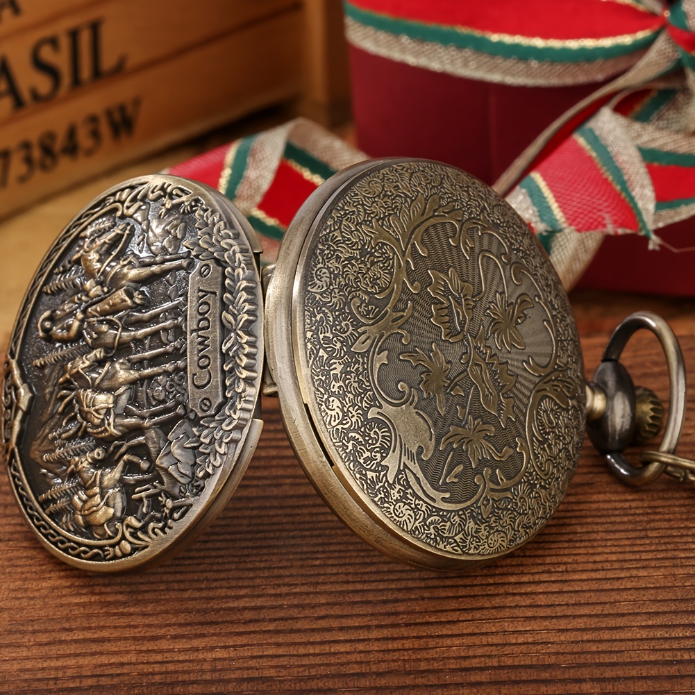 Đồng Hồ Quả Quýt Bằng Đồng Phong Cách Cao Bồi Vintage