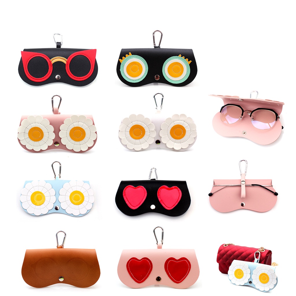 Túi Đựng Mắt Kính Bằng Da PU Họa Tiết Hoạt Hình Thời Trang Cho Nữ