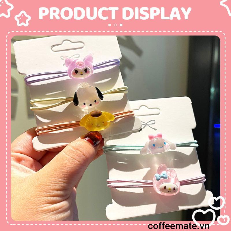 ⚡sanrio Dây Cột Tóc Cao Su Co Giãn Hình Hoạt Hình Dễ Thương