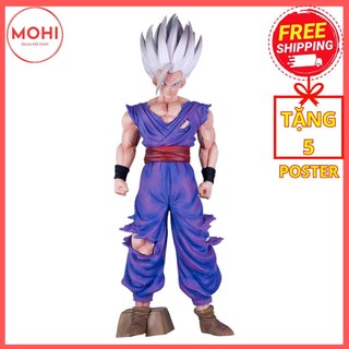 Mô hình Son Gohan Beast siêu saiyan tóc trắng, cao 35 cm, có hộp màu - Dragon Ball