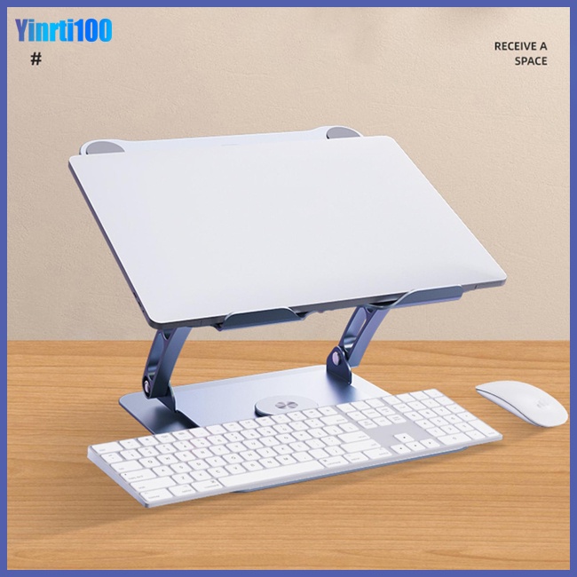 Giá Đỡ Laptop Bằng Hợp Kim Nhôm Hai Tầng Có Thể Xoay Tiện Dụng