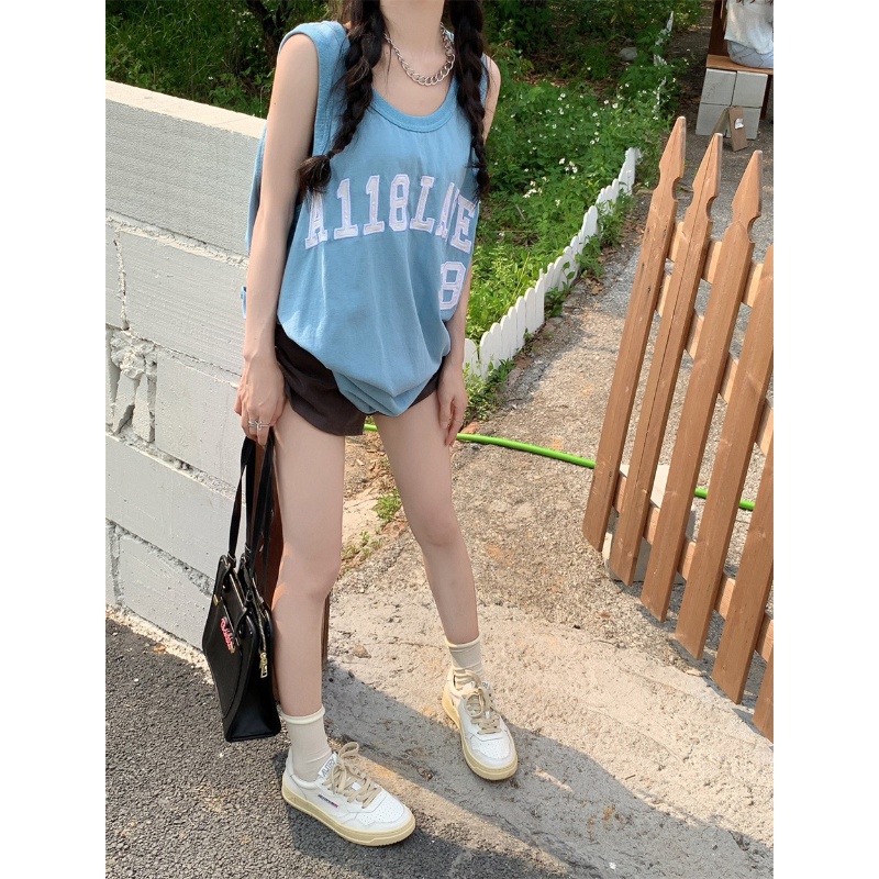 Áo Thun Nữ Cộc Tay Thêu Chữ Thời Trang