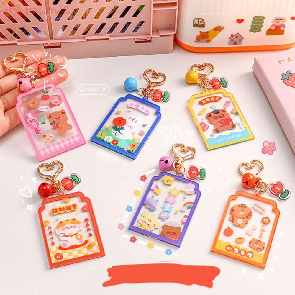 Móc Chìa Khóa Bằng Acrylic Thiết Kế Hoạt Hình Dễ Thương