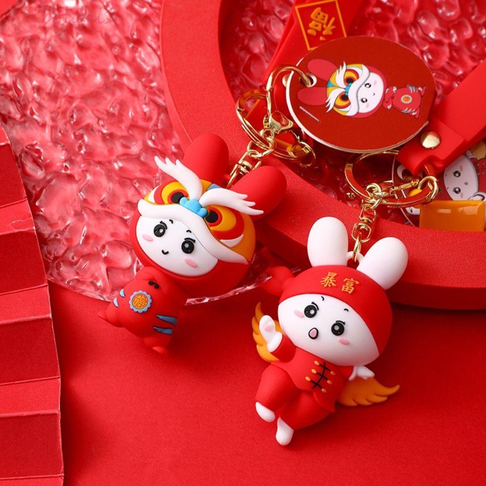 Móc Khóa Hình Thỏ Đồ Chơi Xinh Xắn