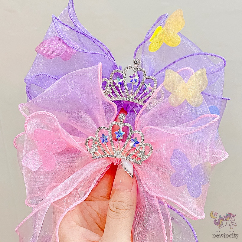 Kẹp Tóc Hình Nơ Bướm Xinh Xắn Phong Cách Hàn Quốc Cho Bé Gái