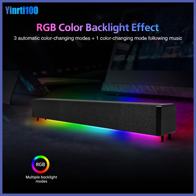 Loa Bluetooth Không Dây Tích Hợp Pin Màu Dạ Quang Chơi Game Yinrti