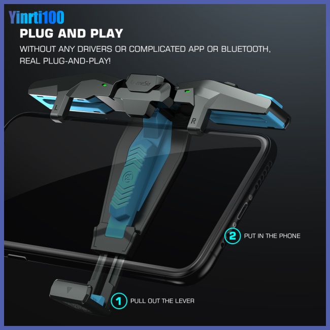 GAMESIR Tay Cầm Điều Khiển Chơi Game F4 Falcon Cho iPhone / Android Điện Thoại