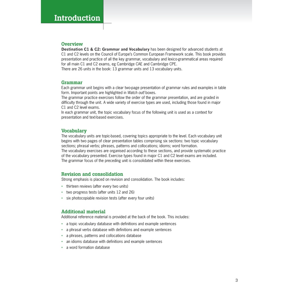 Sách Destination C1 And C2 - Grammar And Vocabulary with Answer Key