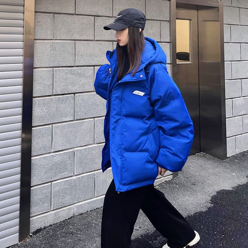 Áo Khoác Có Mũ Trùm Dáng Rộng Thiết Kế Mới Thời Trang Mùa Đông Theo Phong Cách Hàn Quốc Cho Nữ