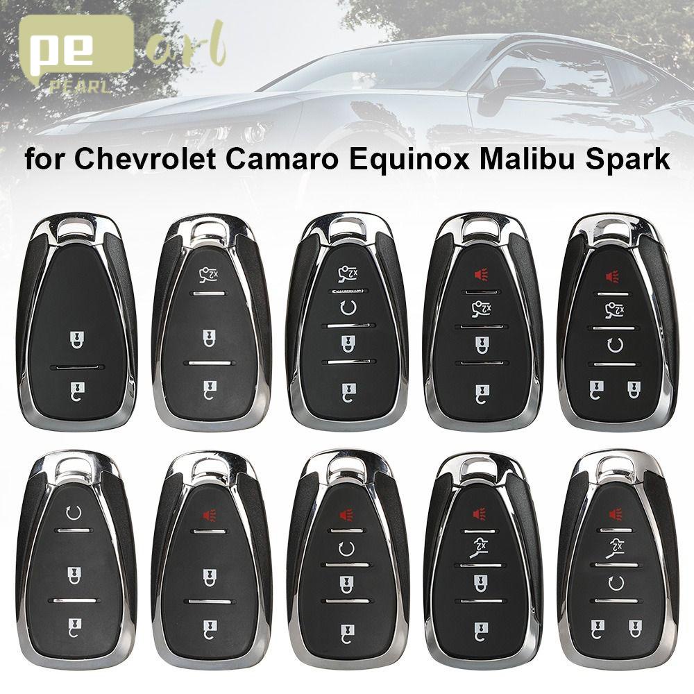 .Vỏ Bảo Vệ Chìa Khóa Điều Khiển Từ Xa 2 / 3 / 4 / 5 Nút Màu Đen Chuyên Dụng Cho Xe Hơi Chevrolet Camaro Equinox Malibu Spark