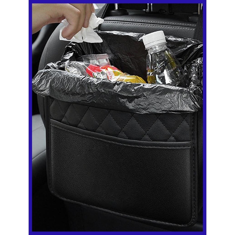 Túi Da PU Đựng Đồ Dùng Gắn Lưng Ghế Xe Hơi Chống Mài Mòn Trang Trí Nội Thất