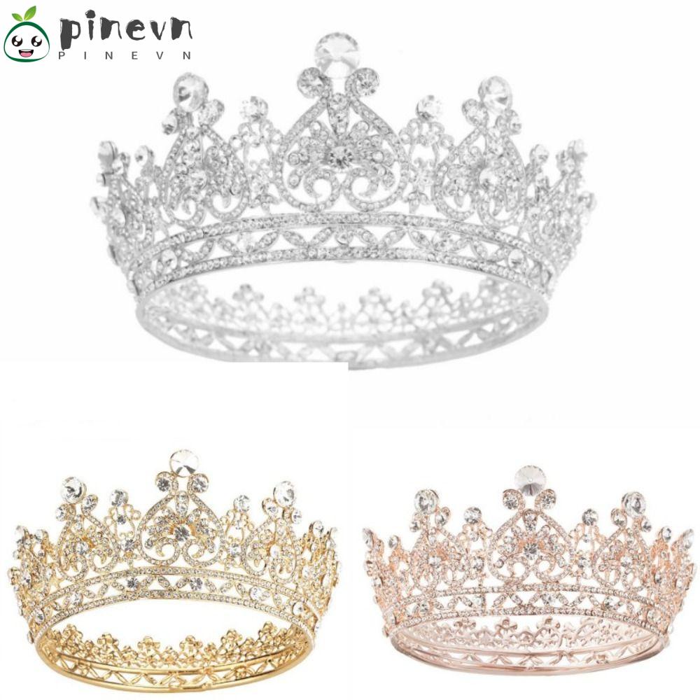 Vương Miện Đội Đầu Cô Dâu Đính Đá Sang Trọng|Băng Đô Cài Tóc