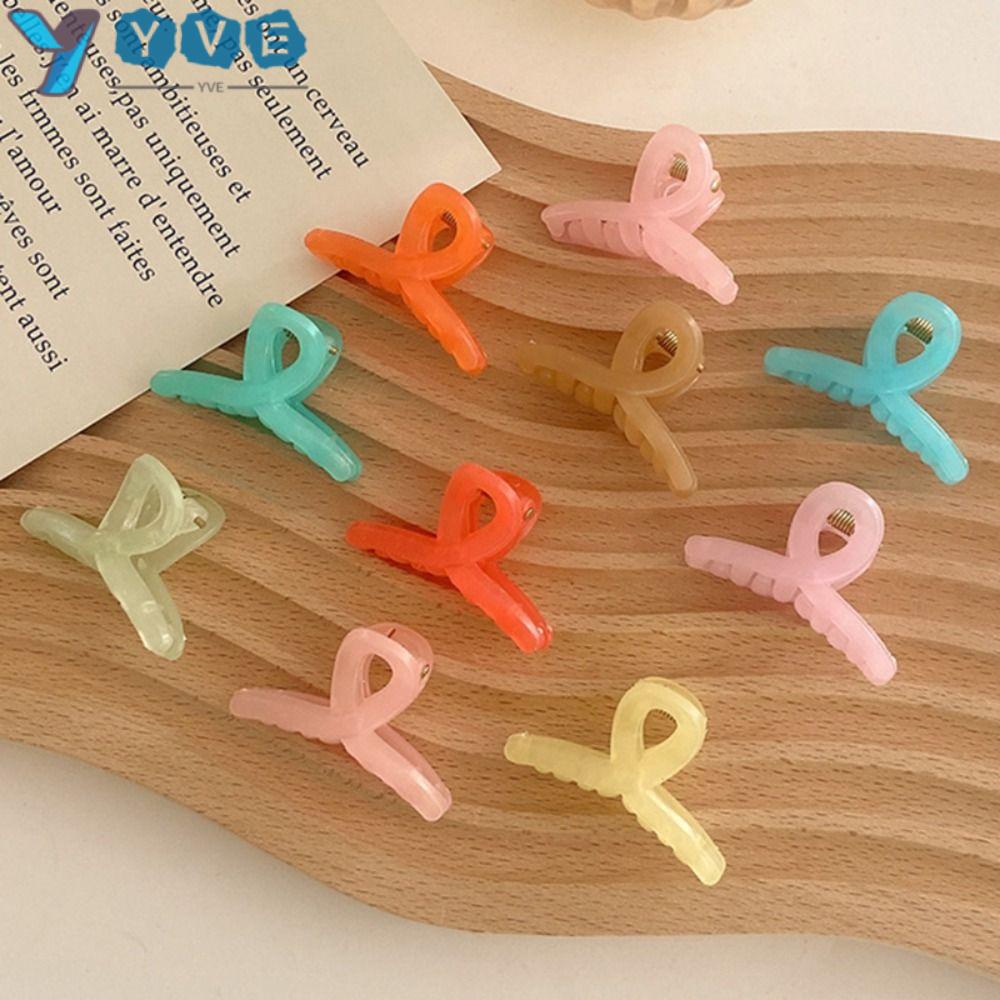 Bộ 10 Kẹp Tóc Nhựa Màu Sắc Thanh Lịch Cho Nữ