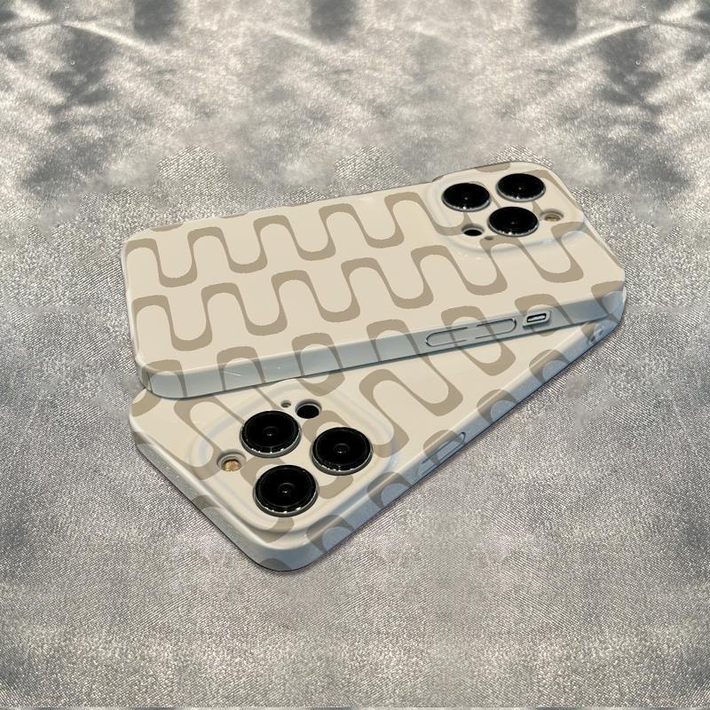 Ốp Điện Thoại Mềm Chống Sốc Màu Cà Phê In Chữ Đơn Giản Cho Apple 13 plus141178Ốp Điện Thoại Họa Tiết Viên Gạch Cho Iphone126In promax I39