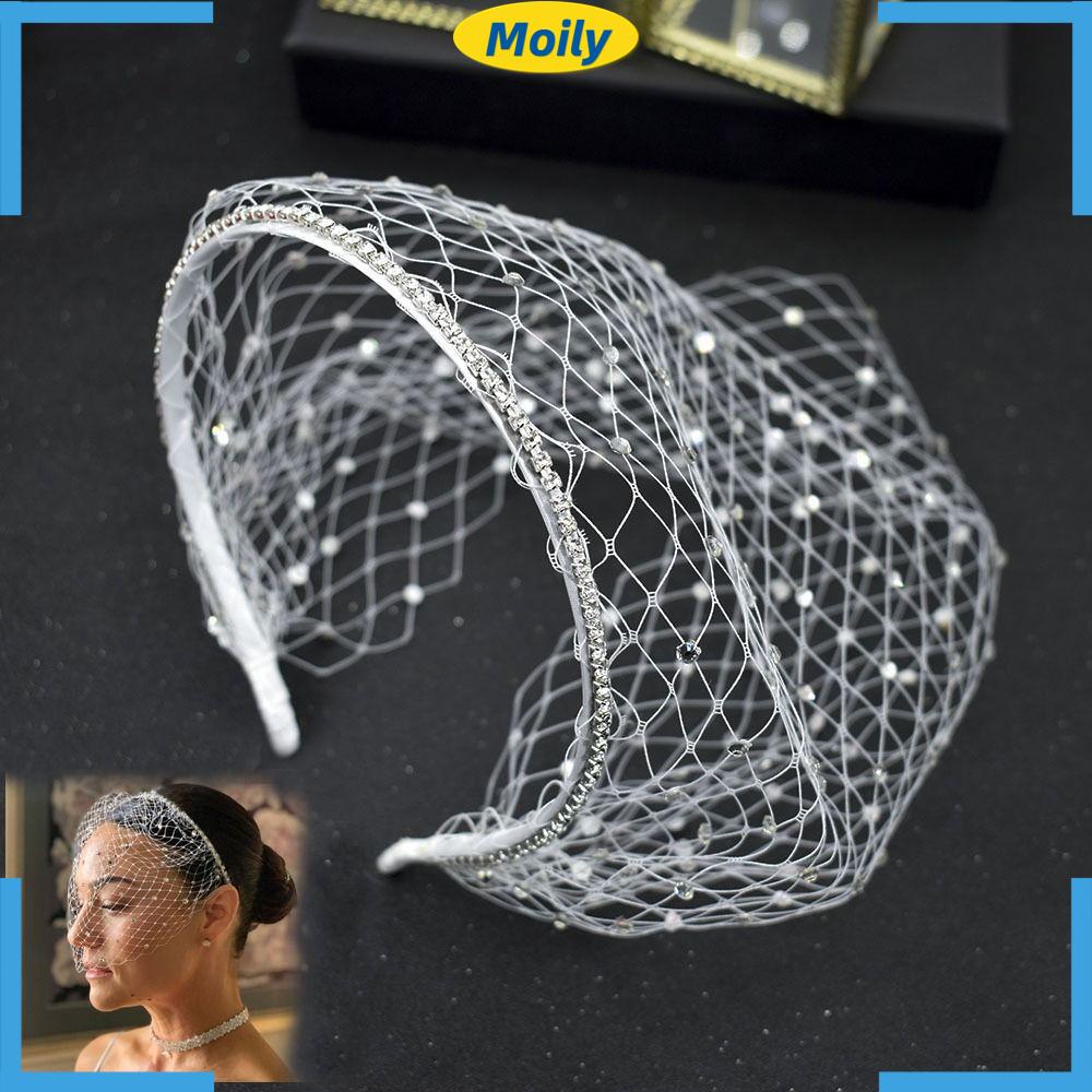 Mạng Che Mặt Dùng Trang Trí Tóc Cho Cô Dâu Trong Tiệc Cưới