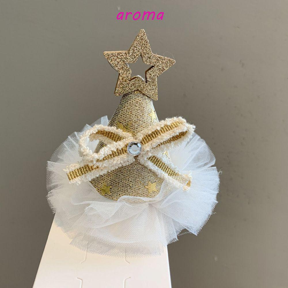 Kẹp Tóc Hình Nón Giáng Sinh Bằng Hợp Kim Dễ Thương Cho Nữ