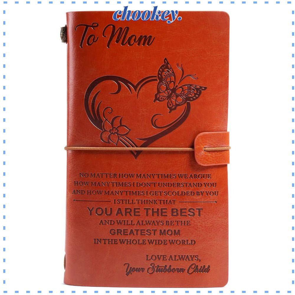 CHOOKEY Sổ Nhật Ký Bìa Da Có Thể Bơm Đầy Lại Dùng Khi Đi Du Lịch Dành Cho Mẹ