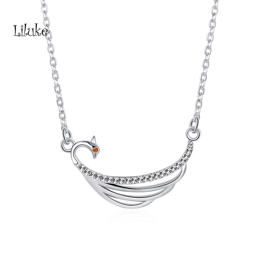 Vòng cổ Hợp Kim Trang Trí Con Công Đính Đá Thời Trang Cho Nữ