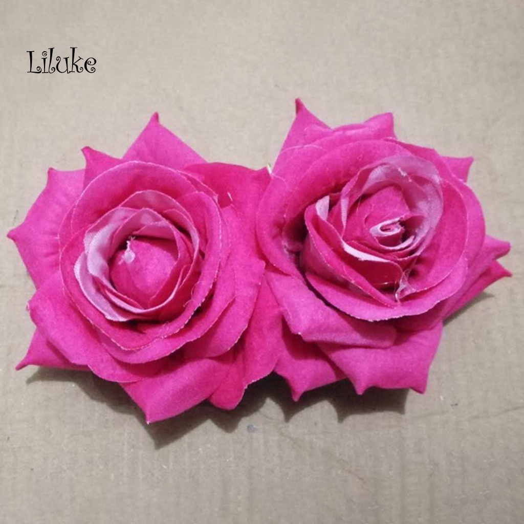 Lược Cài Tóc Chống Trượt Đính Hoa Hồng Giả Trang Trí Cho Cô Dâu