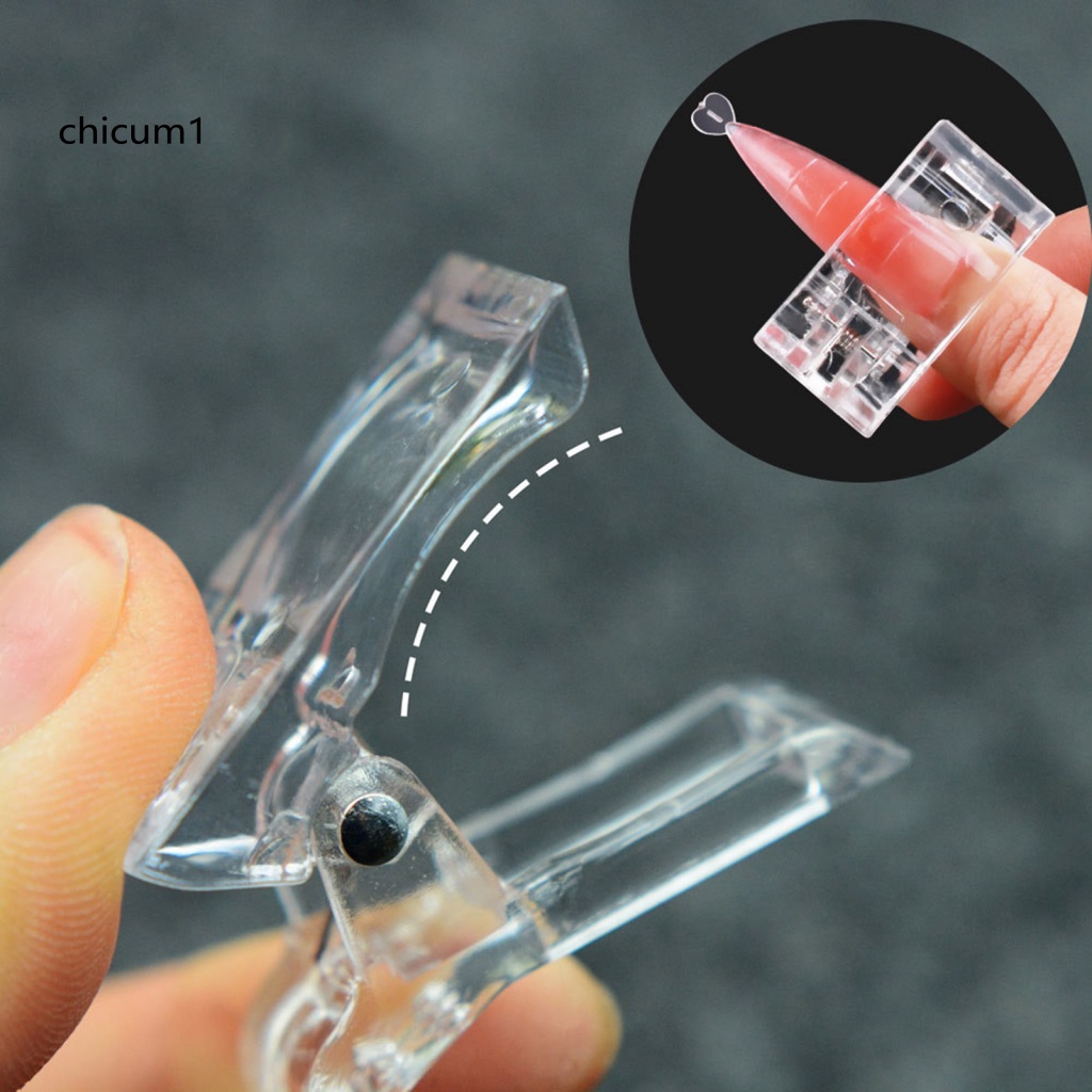 Set 100 Móng Tay Giả Hình Thang Siêu Mỏng Điêu Khắc Tiện Dụng