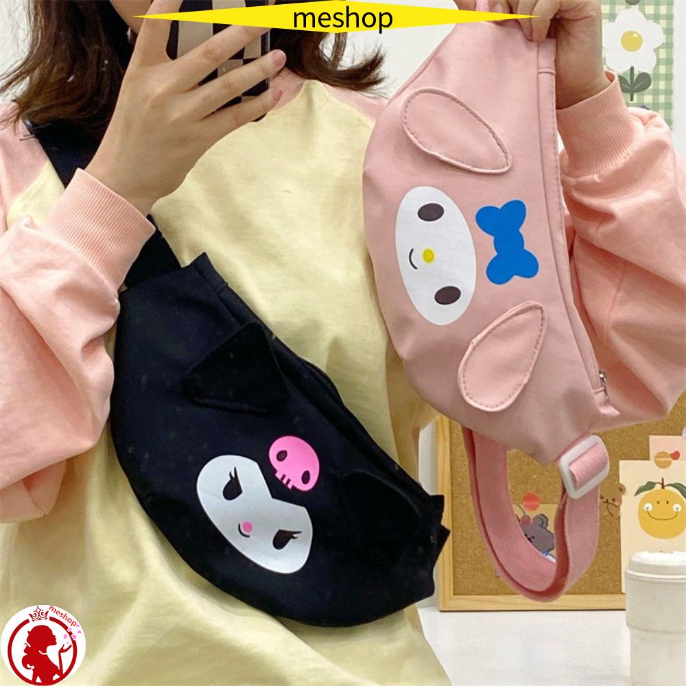Túi Đựng Điện Thoại Đeo Chéo Ngực In Hình Cinnamoroll Kuromi Dễ Thương Cho Nữ