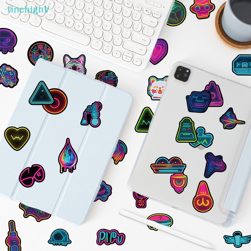 Bộ 60 Miếng Dán Họa Tiết Hoạt Hình Graffiti Trang Trí Vali / Laptop / Điện Thoại