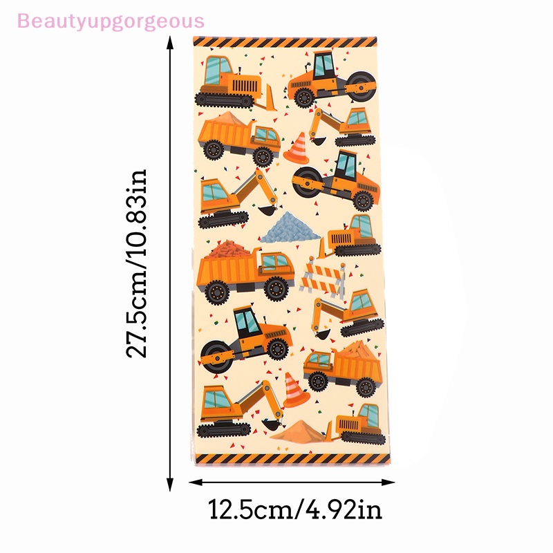 Bộ 50 Túi Đựng Kẹo Chủ Đề Động Vật Xây Dựng