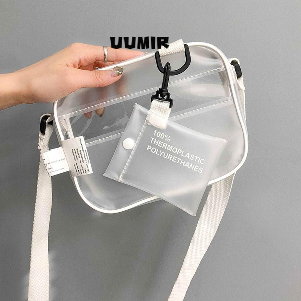 UUMIR Túi Đeo Chéo Nhỏ Bằng PVC Trong Suốt Kèm Ngăn Đựng Thẻ