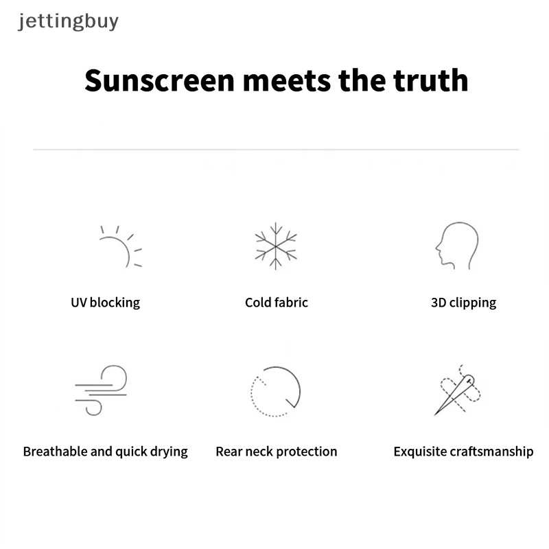 Jetting Khăn Choàng Lụa Lạnh Che Mặt Và Cổ Thoáng Khí Bảo Vệ Toàn Diện Chống Nắng Dùng Khi Đi Xe Đạp / Câu Cá Ngoài Trời