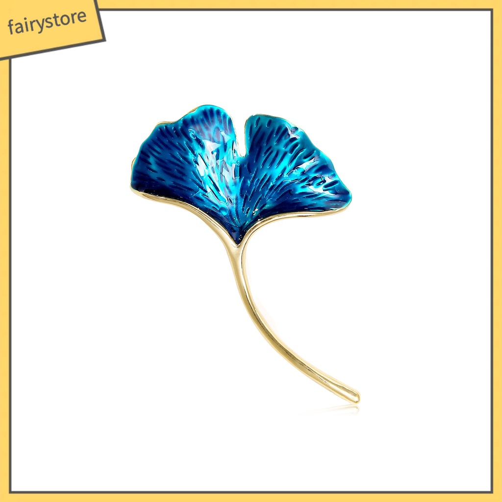 Trâm Cài Áo Hình Chiếc Lá Ginkgo