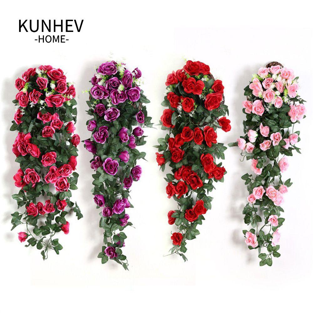 KUNHEV Dây Hoa Mẫu Đơn Nhân Tạo Trang Trí Nhà Cửa