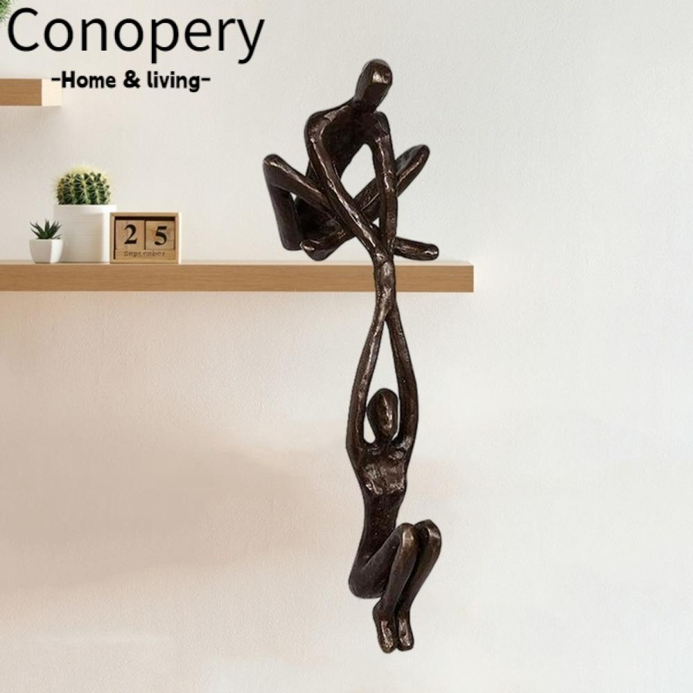 CONOPERY Tượng Cặp Đôi Bằng Resin Để Bàn Trang Trí Nhà Cửa