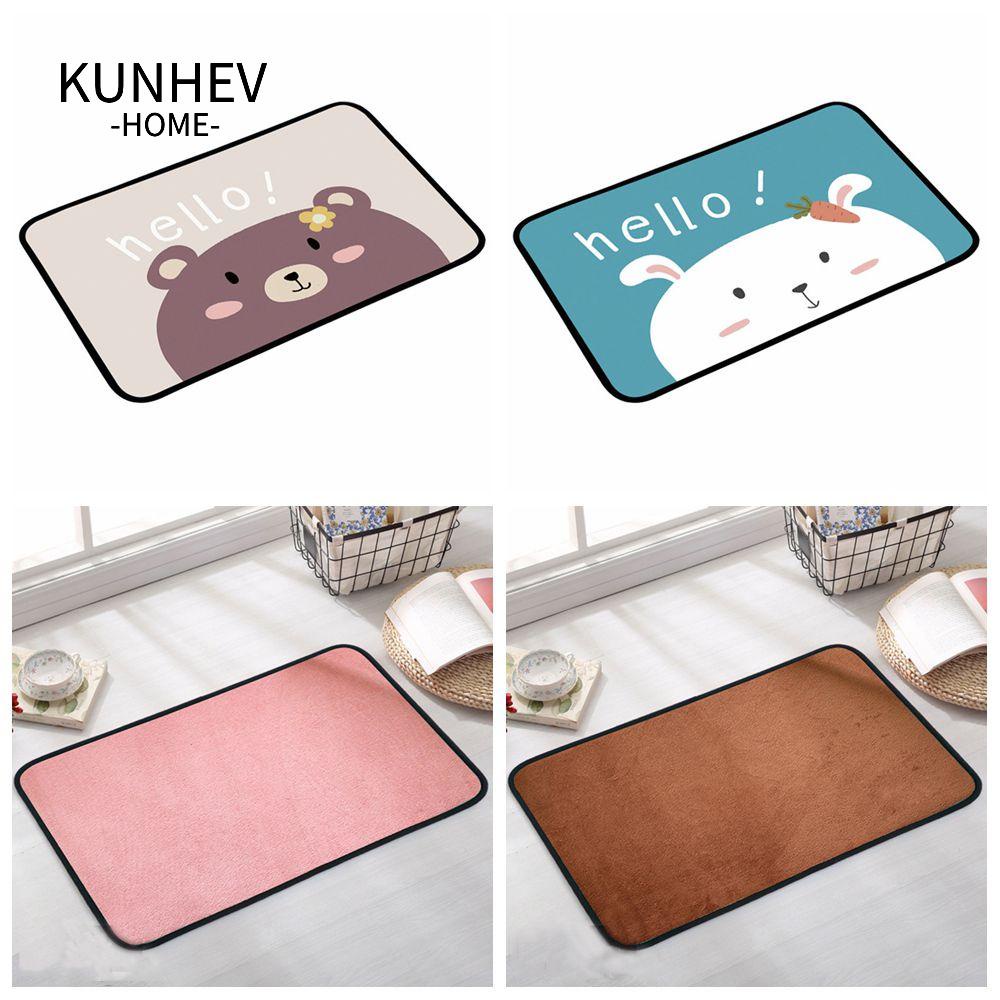 KUNHEV Thảm Chùi Chân Chống Trượt 40x60cm Dành Cho Phòng Khách / Nhà Bếp / Phòng Tắm