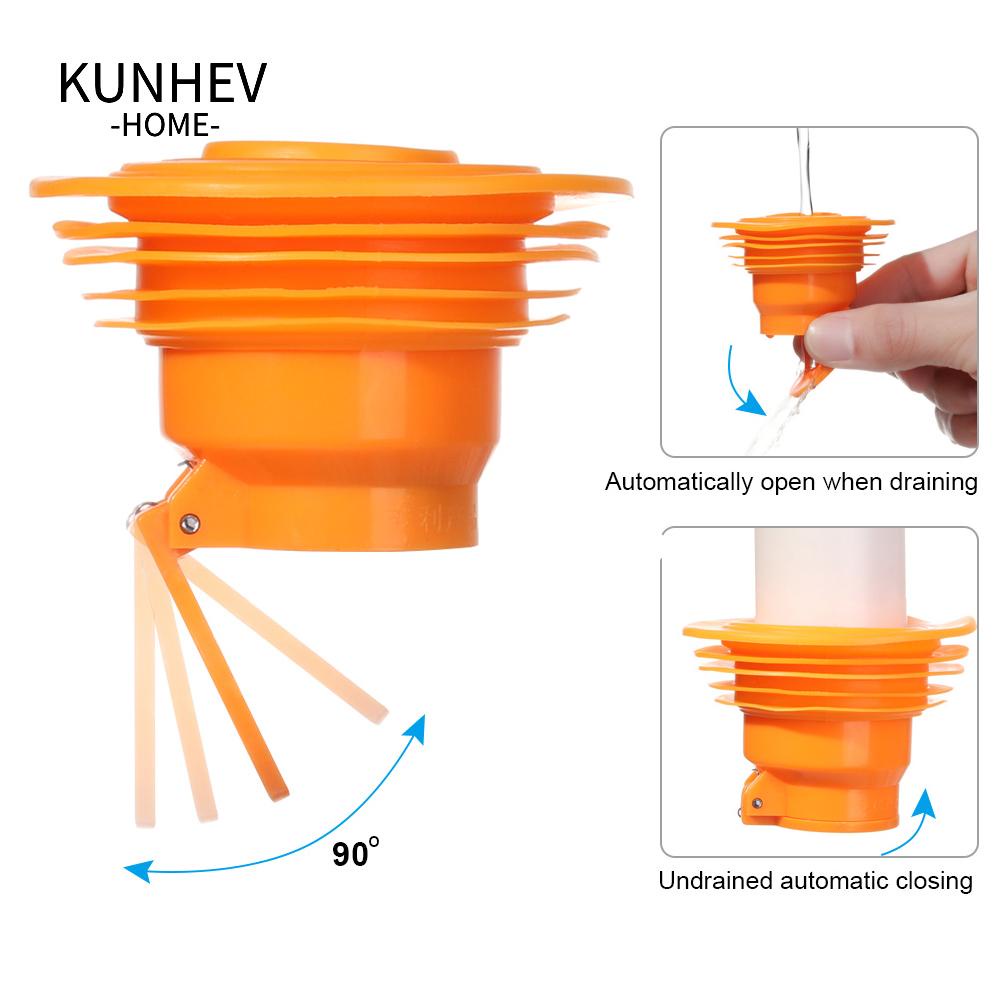 KUNHEV Ống Silicone Bịt Kín Chống Mùi Hôi Tiện Dụng Cho Nhà Tắm