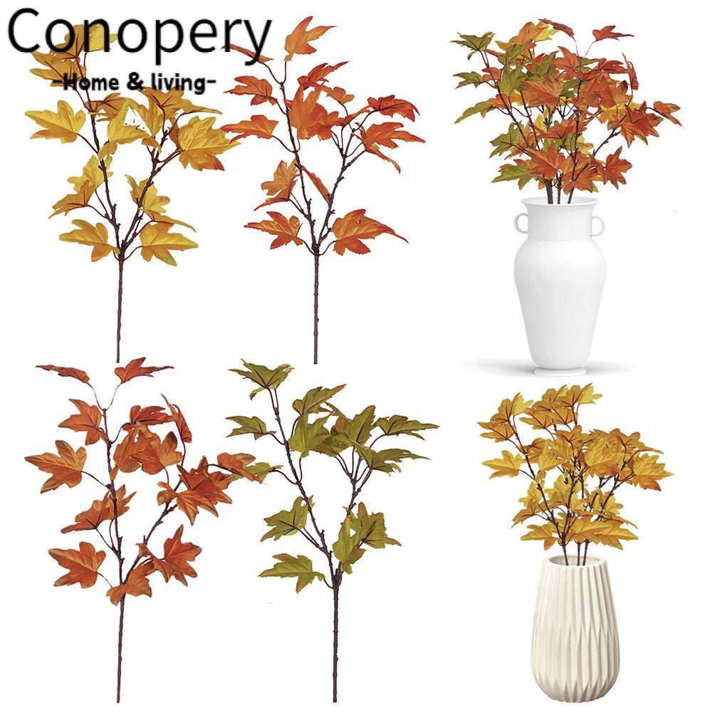 CONOPERY Lá Phong Giả Trang Trí Lễ Tạ Ơn Phong Cách Retro Đẹp Mắt