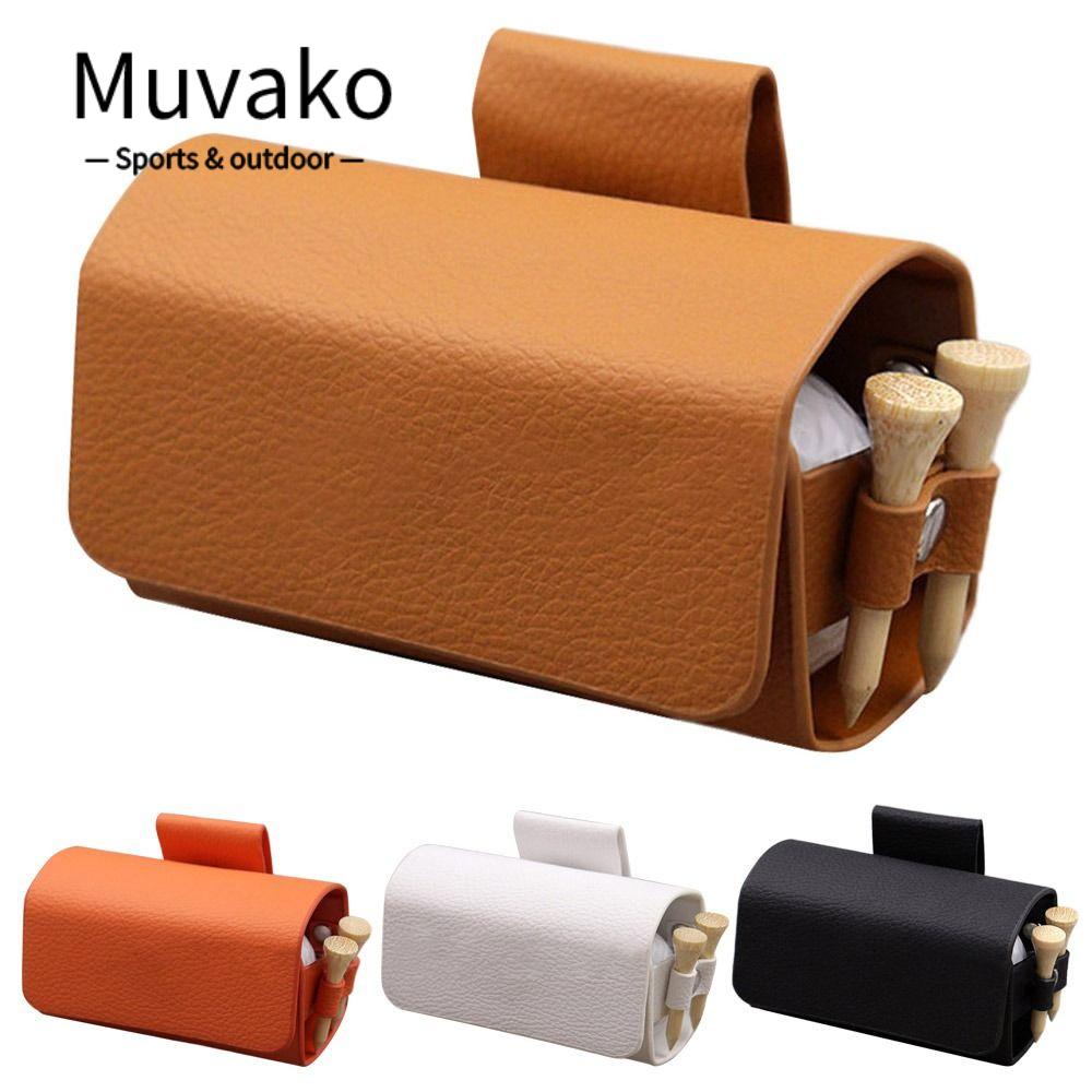 MUVAKO Túi Đựng Bóng Golf Mini Chất Liệu Da Cao Cấp Tiện Lợi Dễ Sử Dụng