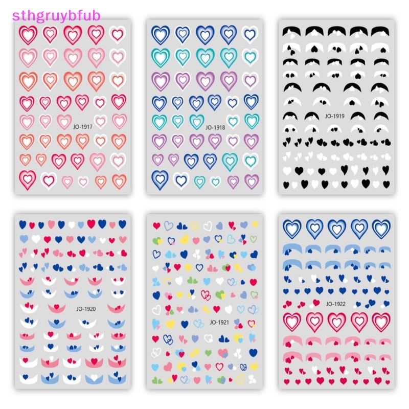 Sticker Màu Gradient Trang Trí Móng Tay Nghệ Thuật